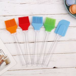 Pinceau à badigeonner en silicone pour sauce barbecue, glaçage de viande, cuisine extérieure, nettoyage, manche en plastique pour pâtisserie, cuisson et préparation alimentaire - Product Image 2