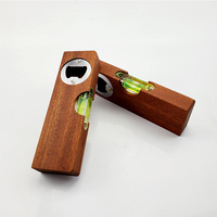 Ouvre-bouteille en bois personnalisé en gros, ouvre-bouteille multifonctionnel simple et portable pour l'extérieur avec poignée en bois