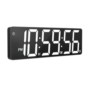 Grote digitale LED-wandklok met timer, 18 RGB-kleurenmodi, aftel-/opwekklok van 99 uur en volledig functionele IR-afstandsbediening - Product Image 2