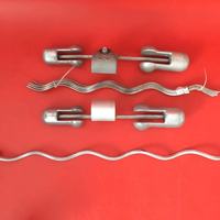 Helical peredam getaran Spiral dan palu anti-getaran untuk ADSS / OPGW kabel serat optik penjepit kabel fitting kabel optik