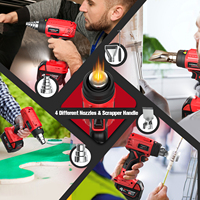 Pistola de Calor Inalámbrica para Obras de Construcción, 18 V, con 5 Boquillas Intercambiables, Temperatura Única, para Soldadura de PVC y Vinilo