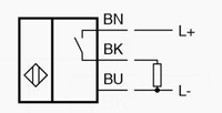 Sensor Proximitas Induktif NEB22-30GM60-E2 Jarak Operasi Terukur 22mm IP67 Output PNP 10-30V 0-150Hz Switching