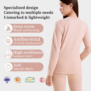 <span class=keywords><strong>Set</strong></span> di Intimo <span class=keywords><strong>Termico</strong></span> da <span class=keywords><strong>Donna</strong></span> in Seta di Gelso e Lana, Morbido e Caldo per Autunno e Inverno, Produzione OEM ODM all'Ingrosso - Product Image 3