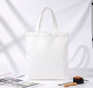 Blank Cotton <b>Canvas</b> Tote Bag Custom Logo Print Reusable Shopping Handbag Eco Friendly <b>Plain</b> DIY Painting Bag for Promotion Gift - Product Image 1
