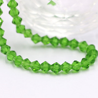 Perles de verre bicone à facettes Zhubi 4mm pour la fabrication de bijoux perles bicone en cristal naturel pour bracelets bricolage artisanat