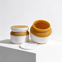 Nouveau lancement ODM – Pot cosmétique vide en plastique PP pour lotion de soin et crème visage, à large ouverture, rouge, 50g, marque MINGLI, sérigraphie