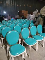 Chaises de réception en métal et PP pour événements en Chine, vente en gros, pour mariages et banquets en extérieur