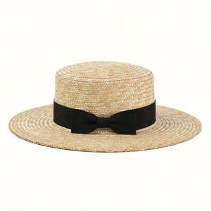 Chapeau Canotier en Paille Fine pour Femme avec Ruban – Qualité Supérieure, Idéal Sports et Loisirs en Extérieur - Product Image 5