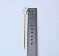 Mini brochettes jetables en bambou écologiques pour fruits, idéales pour les anniversaires, mariages, buffets et décorations de cupcakes