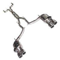 Échappement Catback de haute qualité pour Maserati Ghibli/ghibli S Q4 3.0 Ss304 Kits Axe arrière Silencieux à soupapes Pièces d'échappement sport Catback