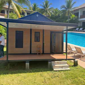 Maison conteneur extensible 20 pieds 40 pieds avec salle de bain et terrasse, cabane préfabriquée portable pour <span class=keywords><strong>location</strong></span> de vacances - Product Image 1