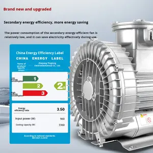 Взрывозащищенный высоконапорный алюминиевый вихревой вентилятор высокой мощности, 380В, промышленный турбинный воздуходувка CT4/BT4, гарантия 1 год - Product Image 2