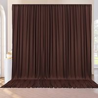Rideaux de fond blancs infroissables pour fêtes, mariages, baby showers, anniversaires, décorations de fond personnalisables
