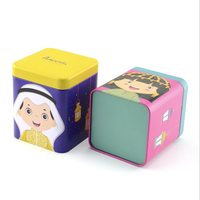 Boîte en étain rectangulaire pour chocolats et biscuits, qualité alimentaire, avec matériaux recyclés en contreplaqué, taille et couleur personnalisées