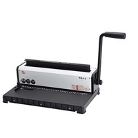 Reisheng TD-13 Double Bobine Poinçonnage Machine À Relier Anneau De Fer 34 Trous Table Calendrier Mur Calendrier Poignée Presse Machine À Relier