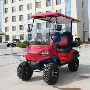 รถกอล์ฟไฟฟ้า4 + 2ที่นั่ง6ที่นั่งรถกอล์ฟแบตเตอรี่48V สภาพใหม่ - Product Image 1