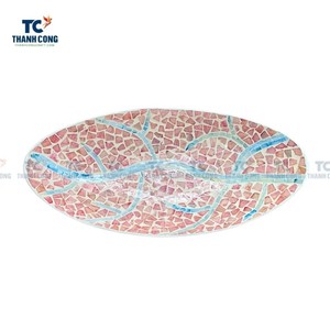 Producto superior, bandeja de servicio de MDF de nácar, superventas, <span class=keywords><strong>2025</strong></span> para decorar tu hogar