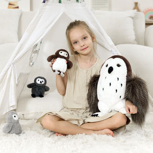 Juguete de Peluche de Búho Marrón 4 en 1, Éxito de Ventas en <span class=keywords><strong>Tiktok</strong></span>, para Niños, Fiestas de Cumpleaños, Decoración de Guardería, Compañero de Picnic, para Dormir y Abrazar - Product Image 1