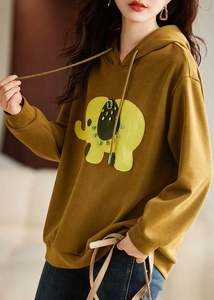 เสื้อฮู้ดลำลองแขนยาวสำหรับผู้หญิงไซส์พลัส ยี่ห้อ Ever Glow ผลิตจากโพลีเอสเตอร์/คอตตอน เป็นมิตรต่อสิ่งแวดล้อม เหมาะสำหรับใส่ในช่วงฤดูใบไม้ร่วง - Product Image 2