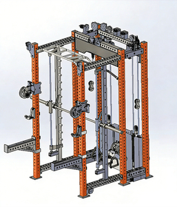 Máquina de Gimnasio Multifuncional con Soporte para Sentadillas Smith, Equipo Comercial OEM ODM para Fisicoculturismo - Product Image 3