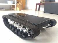 Châssis de robot tout-terrain, châssis de robot à chenilles, robot à grande vitesse 10 km/h, plateforme de robot UGV