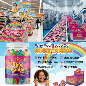 Permen Lolipop Berbentuk Cincin Berlian Lightning Diamond yang Populer - Product Image 5