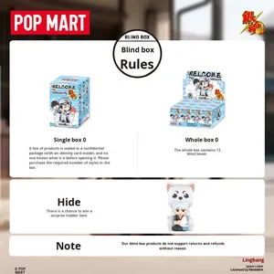 Origineel authentiek voor POPMART Gintama Welkom bij Yorozuya Everything Series Model PVC Blind Box Toy Japan Decoratie Cadeau - Product Image 4