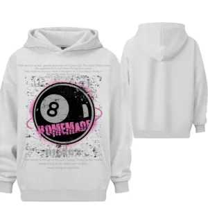 OEM/ODM manufacture hiphop streetwear Billiard number eight printing hooded warm fleece oversized custom men's hoodies