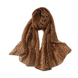 Sciarpa estiva piccola sciarpa classica leopardata in chiffon con stampa leopardata scialle sottile da <span class=keywords><strong>donna</strong></span> - Product Image 5