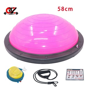 ลูกบอลทรงครึ่งวงกลม CZFIT (PVC) พื้นผิวกันลื่นสำหรับออกกำลังกายที่บ้าน ฟื้นฟูสมรรถภาพ ฟิตเนส โยคะ เสริมสร้างกล้ามเนื้อแกนกลาง - Product Image 4