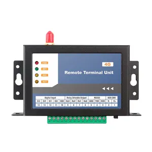 جهاز تحكم في مودم Rtu لا سلكي CWT5110 4DI 4DO Gsm Gprs 4g 3g 2g 2g واي فاي Sms إنذار Io وحدة Rtu مودم تحكم ، دعم عداد النبض