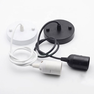 Support de lampe E27, <span class=keywords><strong>fil</strong></span> <span class=keywords><strong>suspendu</strong></span>, support de lampe, abat-jour, <span class=keywords><strong>fil</strong></span> pour lustre, accessoires d'éclairage - Product Image 1