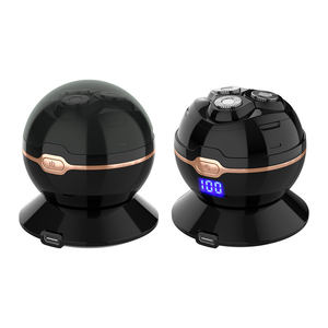 Afeitadora Eléctrica Esférica Mini Portátil <span class=keywords><strong>para</strong></span> Hombre, Carga Rápida Tipo-C, Pantalla Digital, Recortadora Rotativa USB, Afeitadora <span class=keywords><strong>para</strong></span> <span class=keywords><strong>Cabeza</strong></span> Calva - Product Image 2