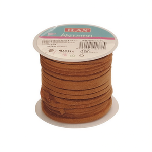 Nastro in camoscio ILAN 0,3 cm x 4 m marrone per la creazione di gioielli - Product Image 2