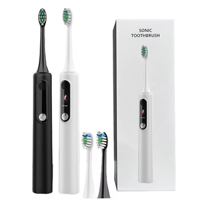 Brosse à dents électrique sonique professionnelle médecin recommandé sans entretien couleur rose IPX7 étanche poils extra doux USB - Product Image 1