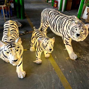 Escultura de Animal con Motivo de Tigre en Fibra de Vidrio, Iluminación LED Decorativa para Exteriores con Resistencia al Agua IP65 - Product Image 1
