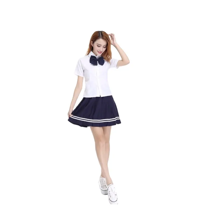 Factory Price Student Uniforms Cotton Shirt Pants for Campus School Uniform Taiwan Institute of Japanese School