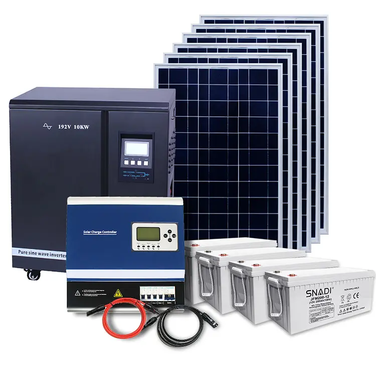 10kW Energie sparen netz unabhängige Solarstrom anlage Solarenergie produkte für den Heimgebrauch