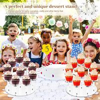 Nuevo Soporte Transparente de Acrílico de 10 Niveles para Cupcakes, Exhibidor de Postres para Fiestas de Cumpleaños y Bodas, Soporte Elevador para Repostería