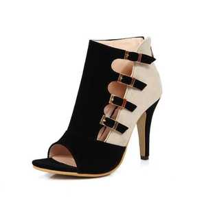 2024 <span class=keywords><strong>sandali</strong></span> con <span class=keywords><strong>tacco</strong></span> <span class=keywords><strong>alto</strong></span> da donna del commercio estero nuovi colori abbinati fibbia per cintura scarpe a bocca di pesce di grandi dimensioni - Product Image 4