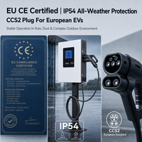 EONDRIVE Nouvelle borne de recharge rapide DC 40 kW CCS2 pour usage commercial et domestique, compatible OCPP 1.6, certifiée CE, station de recharge rapide pour véhicules électriques, Europe, IP54, câble de 5 m
