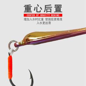 เหยื่อตกปลาทรงผีเสื้อแบบตีไกล สำหรับน้ำจืดและน้ำเค็ม เหมาะสำหรับปลาชับ ปลากะพงขาว ปลาแมนดาริน รูปทรงเลียนแบบธรรมชาติ - Product Image 1