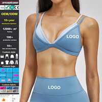 Bra Olahraga Wanita Tali Ganda Crop Top Yoga Fitness Workout Activewear Bernapas