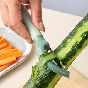 مقشرة منزلية من الفولاذ المقاوم للصدأ لتقشير الفواكه والبطاطس، سكين حلاقة وكشط للبطيخ والفاكهة، مقشرة متعددة الوظائف - Product Image 4