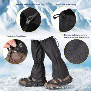 Polainas de Senderismo WOQI Negras Unisex, Impermeables, Transpirables, Protección contra la Nieve para Hombres y Mujeres, Equipo de Aventura al Aire Libre - Product Image 5