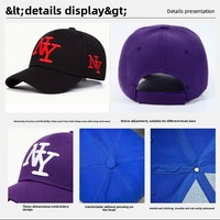 Casquette de baseball en PVC brodée de lettres NY, personnalisable avec logo, six panneaux, calotte structurée, protection solaire, vente en gros directe usine