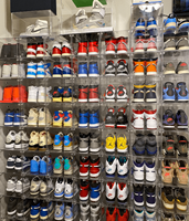 Boîtes à chaussures en acrylique transparent, organisateurs, présentoirs, boîtes à chaussures pour baskets, caisses en plastique, rangement pour chaussures, boîte à chaussures