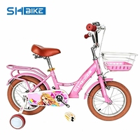 Nouveau vélo pour filles, enfants de 3 à 8 ans, 12/16/18/20 pouces, vélo d'étudiant avec roues d'apprentissage