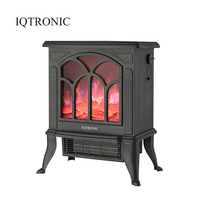 Cheminée électrique IQTRONIC pour intérieur, chauffage par quartz, télécommande, protection contre la surchauffe, poêle électrique