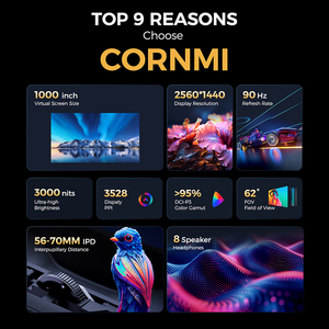 Phong cách phổ biến thông minh VR Kính 3D thực tế ảo chơi game tất cả-trong-một kính 3D HD VR phim tăng cường - Product Image 3